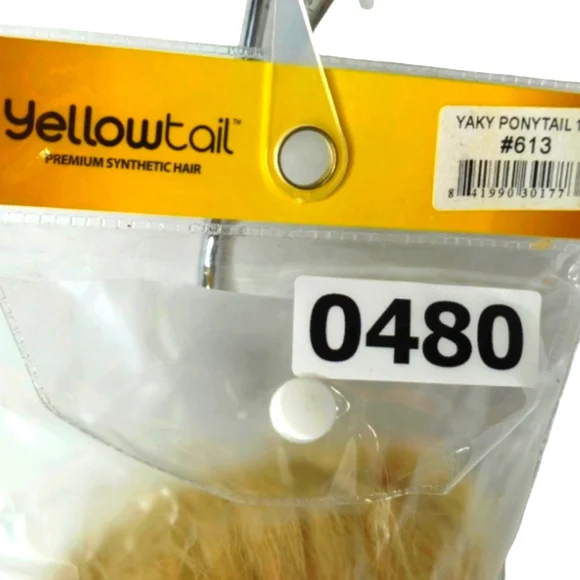 *H25480 NWT Yellowtail Yaky Blond Wavely Ponytail - Picture 7 of 8